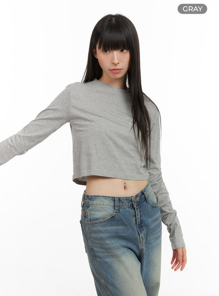 cotton-long-sleeve-cg420 / Gray