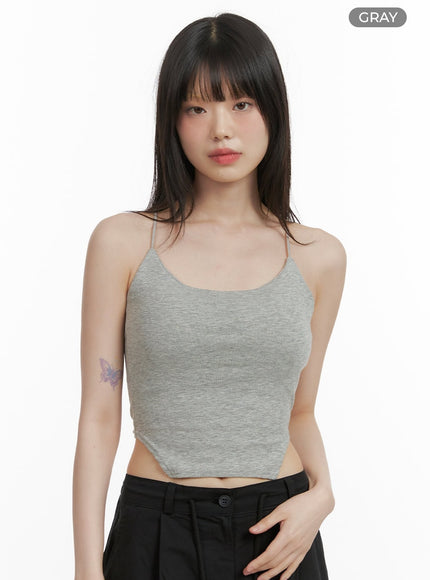 solid-cami-top-with-pads-cy414 / Gray