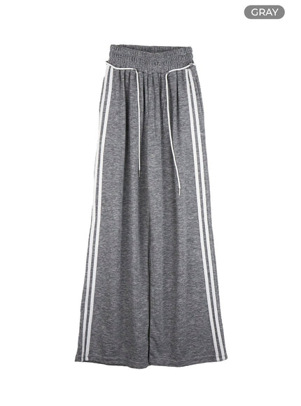 string-banded-track-pants-cg426 / Gray