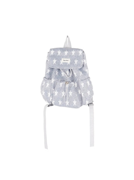 striped-drawstring-backpack-cd805 / Gray