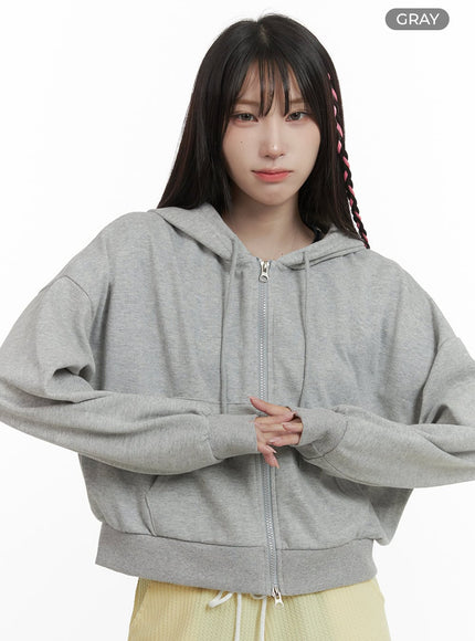 basic-hoodie-oa426 / Gray