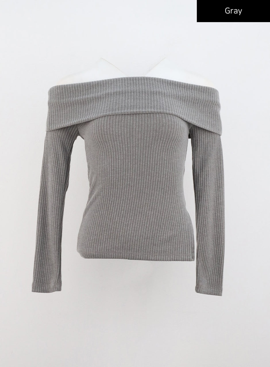 Shy Detail L S Knit Top Super Light Natural