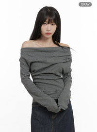 streamline-slim-fit-long-sleeve-top-cs413 / Gray