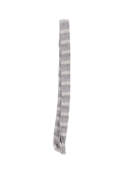 cozy-striped-knit-scarf-co506 / Gray