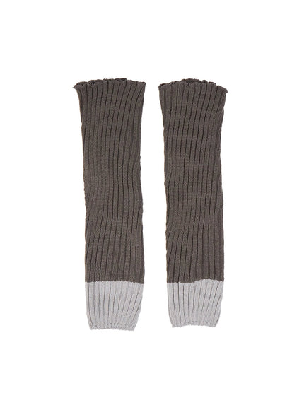 two-tone-leg-warmers-cj517 / Gray