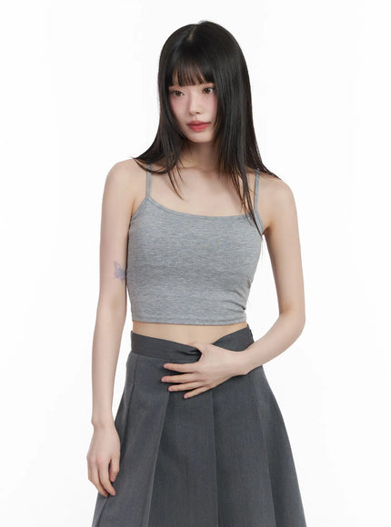 basic-cropped-tank-top-cm525 / Gray