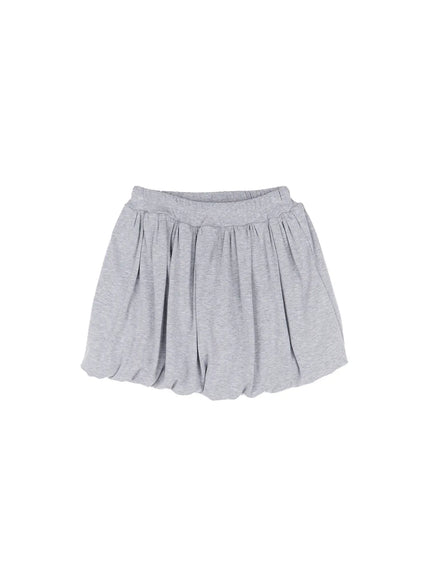 comfy-gray-pleated-skirt-cl516 / Gray