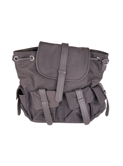 urban-strapped-backpack-with-pockets-cj529 / Gray