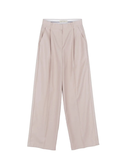 wide-leg-trousers-co523 / Light beige