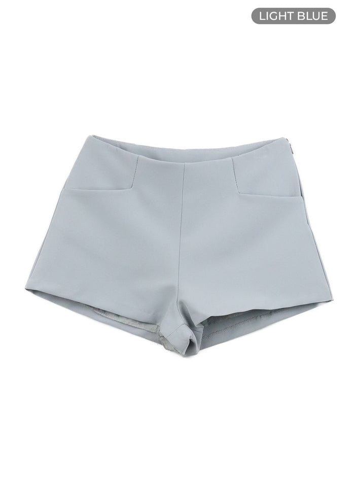 solid-micro-shorts-oa429 / Light blue