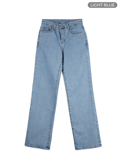 classic-straight-leg-denim-jeans-ou419 / Light blue