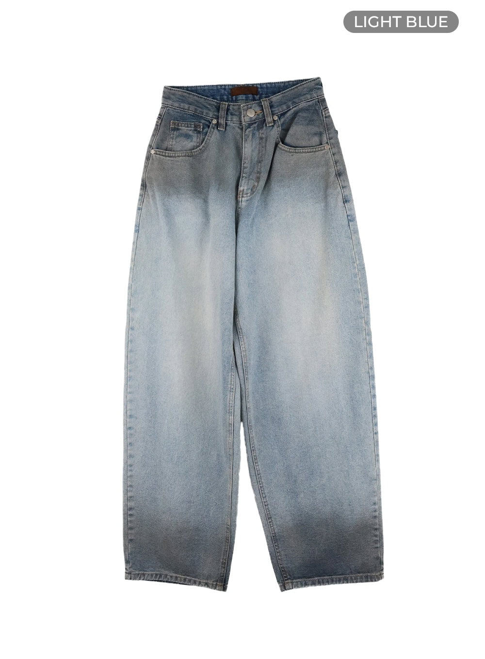 Low Rise Straight Jeans CA424 in Light blue, size L