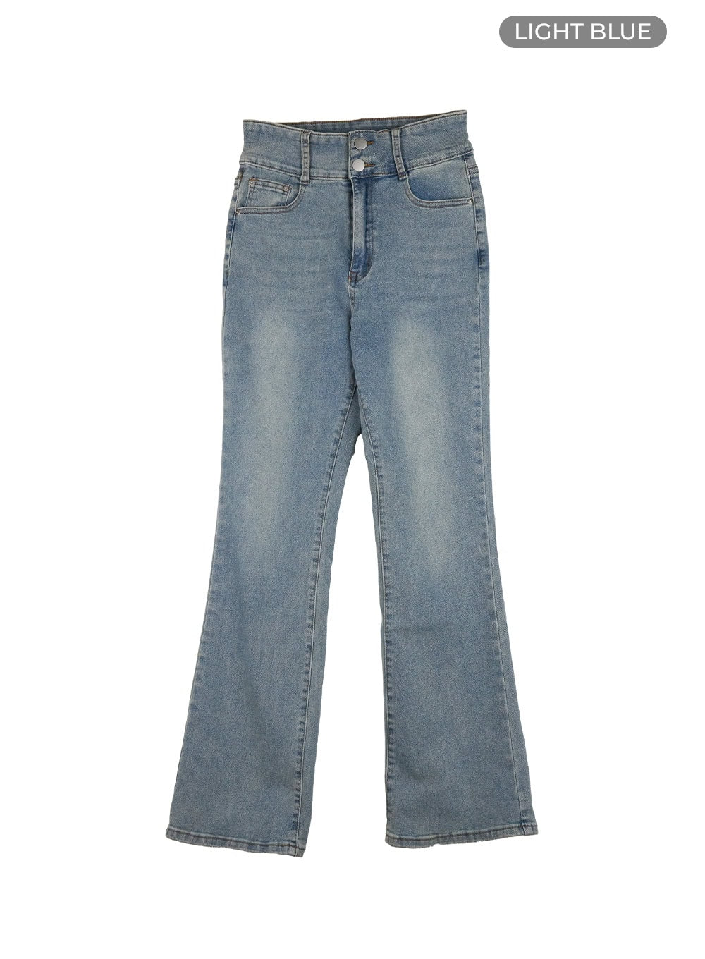 Pamela Belt Bootcut Jeans OG407 in Light blue, size 1XL(Length-L)