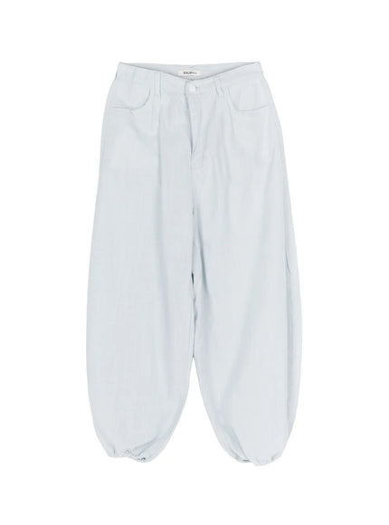 relaxed-fit-wide-leg-pants-cu515 / Light blue