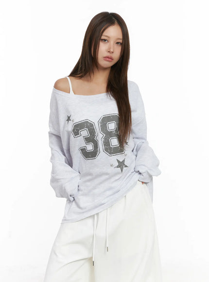 loose-fit-graphic-sweatshirt-cj512 / Light gray