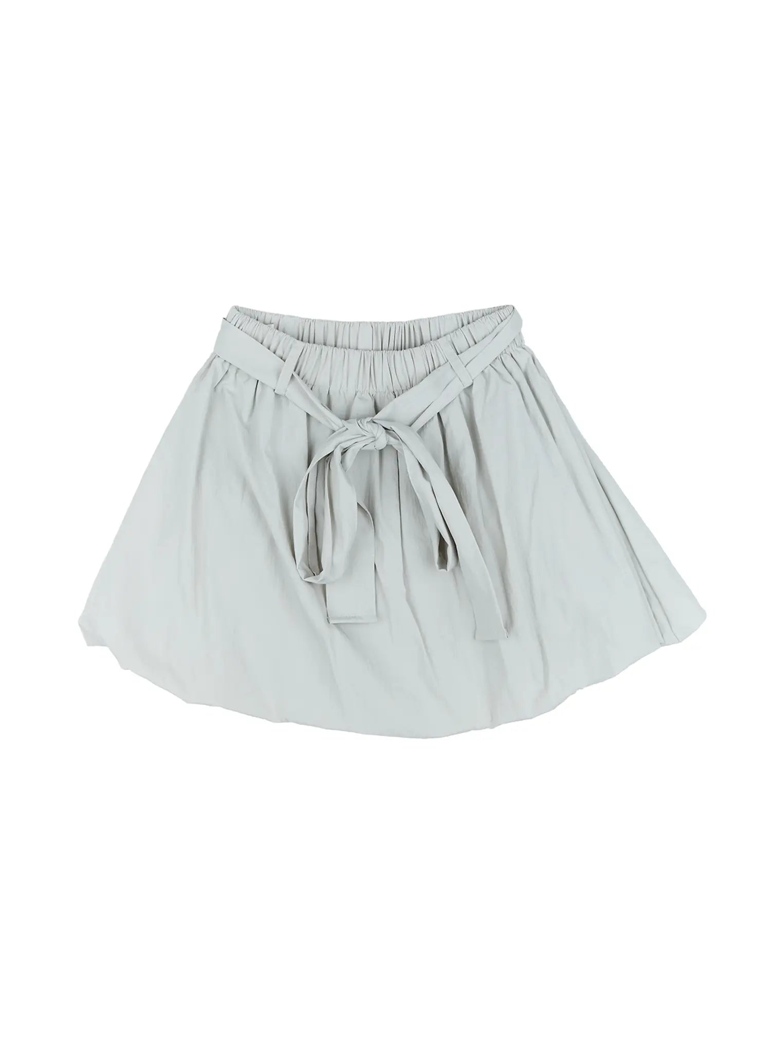 wrap-style-balloon-skirt-cl530 / Light green