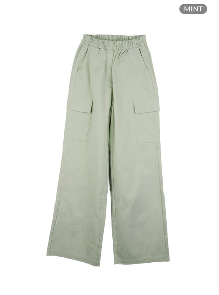 straight-cargo-pants-oa419 / Mint