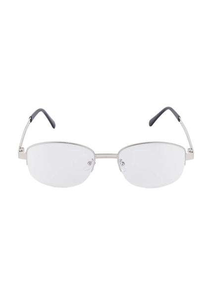 chic-double-bar-minimalist-glasses-cs518 / Silver