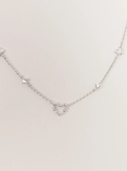acc-heartfall-necklace-kc1008 / Silver