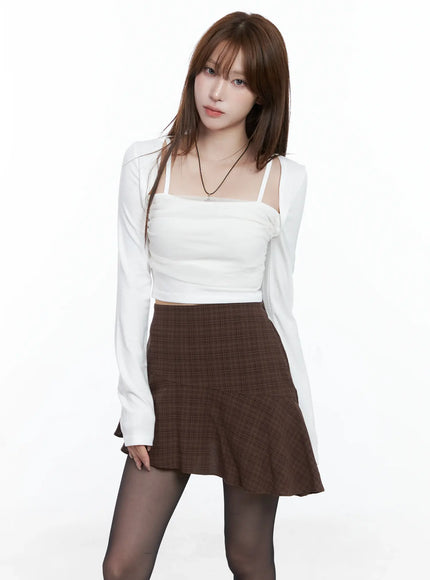 chic-bolero-with-cami-set-cs501 / White