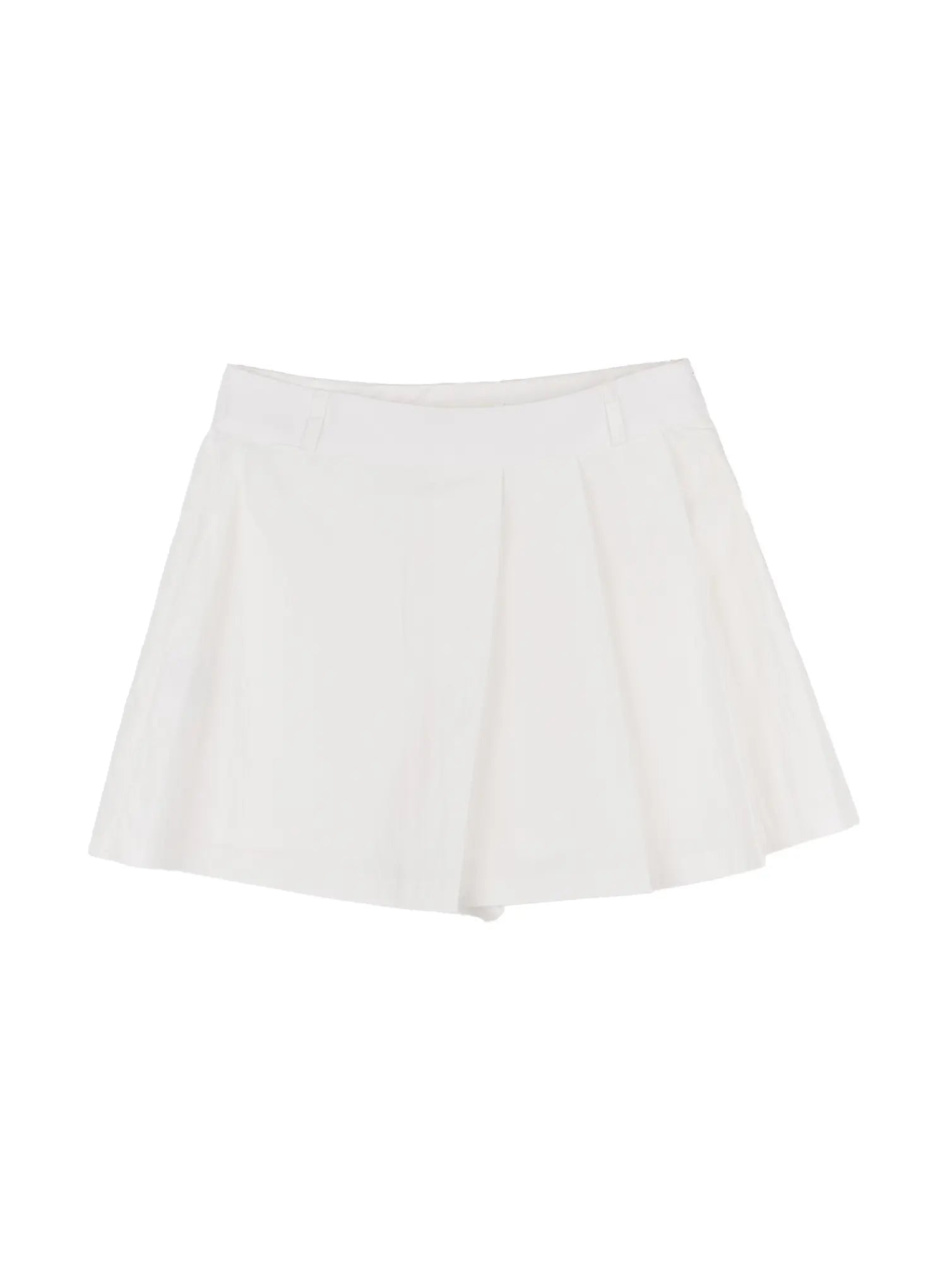 pleated-a-line-mini-skirt-cl529 / White