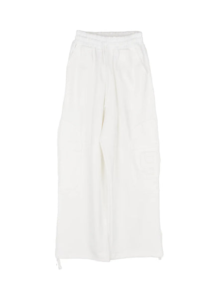 wide-leg-drawstring-weatpants-cj527 / White