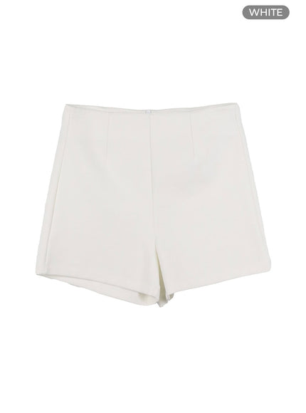 basic-high-waisted-shorts-oa425 / White