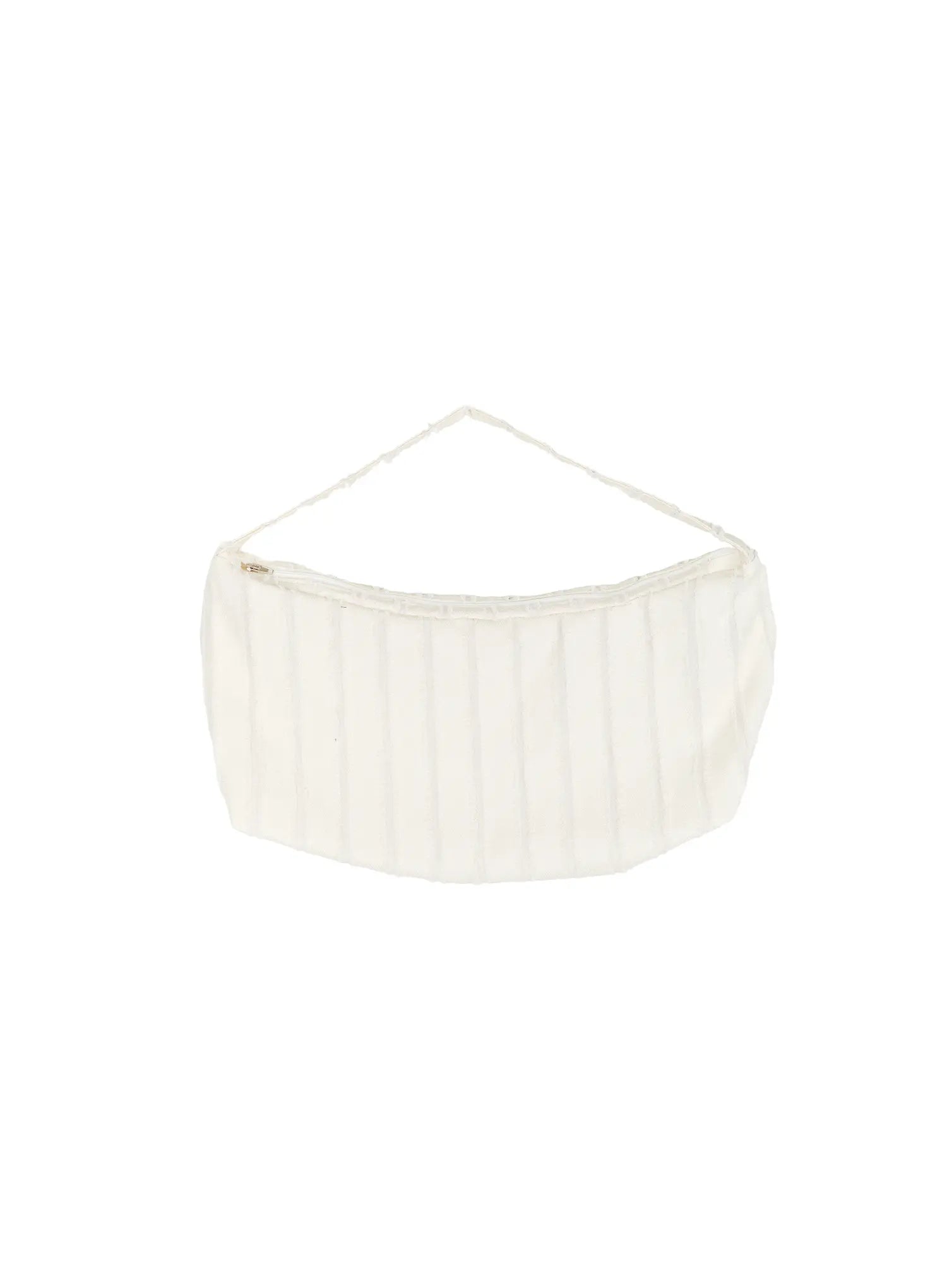 cotton-ribbed-hobo-bag-cu510 / White