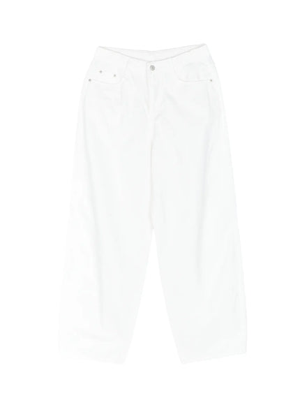 relaxed-fit-wide-leg-pants-cy529 / White