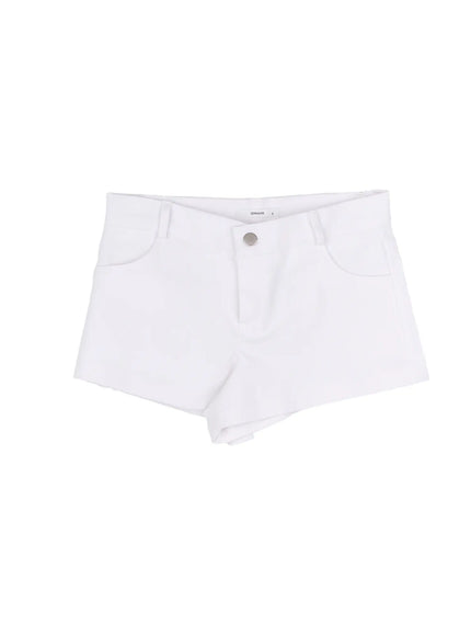 basic-everyday-minimalist-shorts-cy508 / White