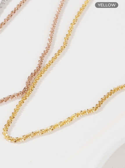 twisted-chain-necklace-il405 / Yellow