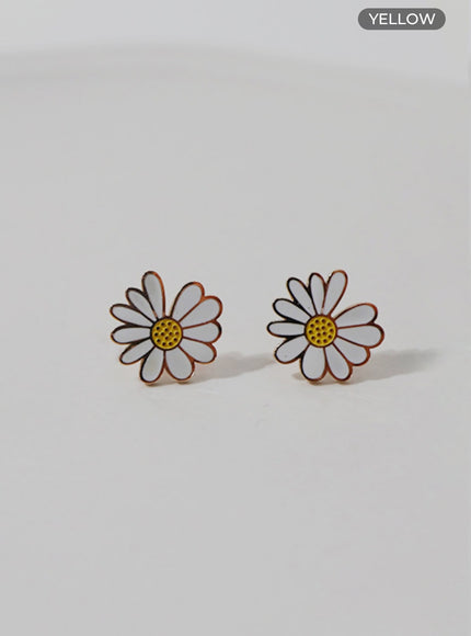 cosmos-earrings-il404 / Yellow