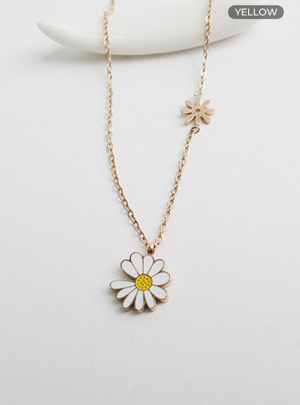 daisy-fleabane-necklace-il403 / Yellow