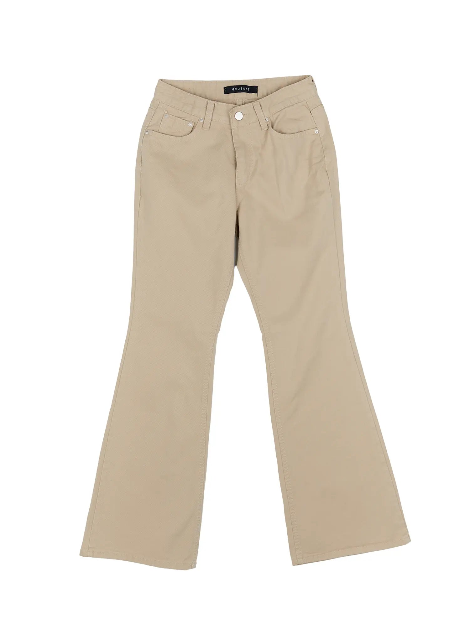 Classic Flare Pants CL531 in Beige, size L