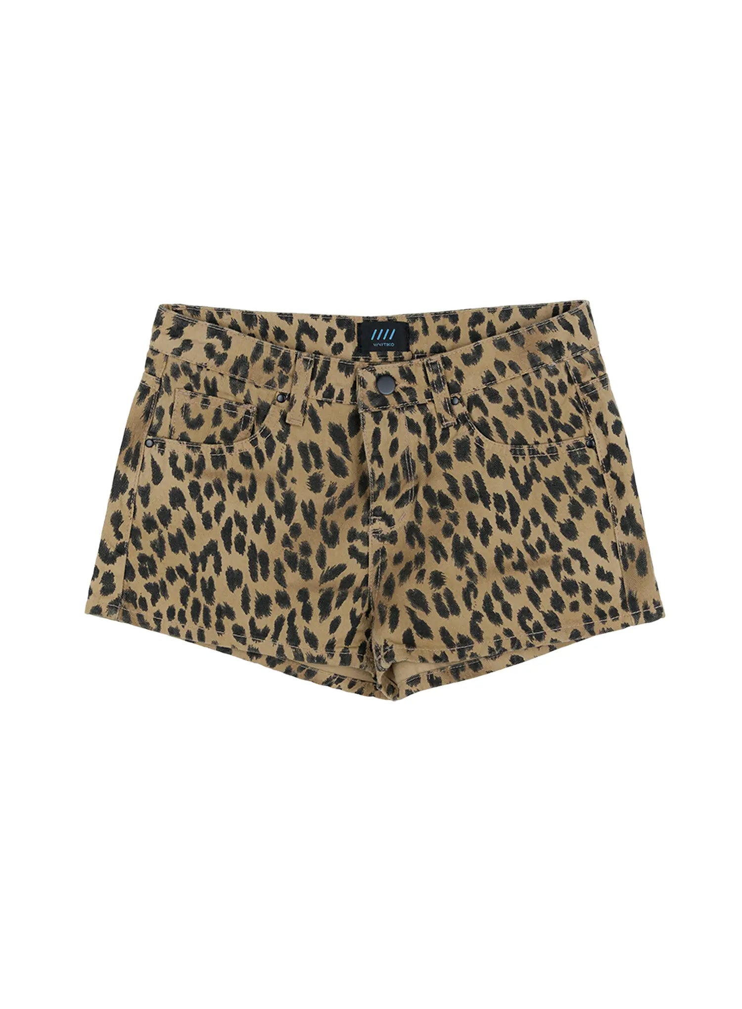 leopard-print-shorts-cg501 / Beige