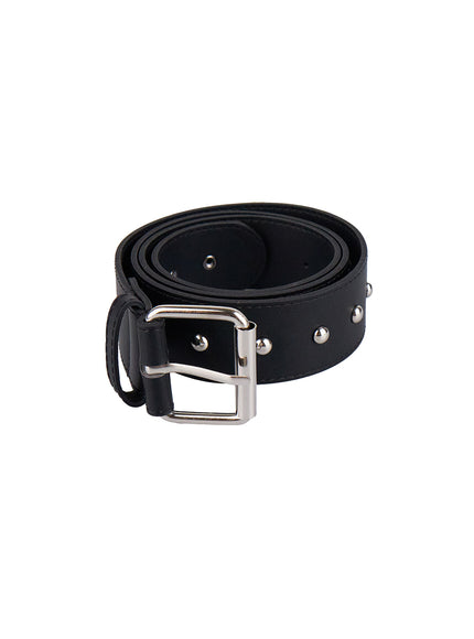 studded-faux-leather-belt-cj524 / Black