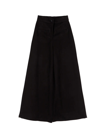 wide-leg-bootcut-flared-pants-cd514 / Black