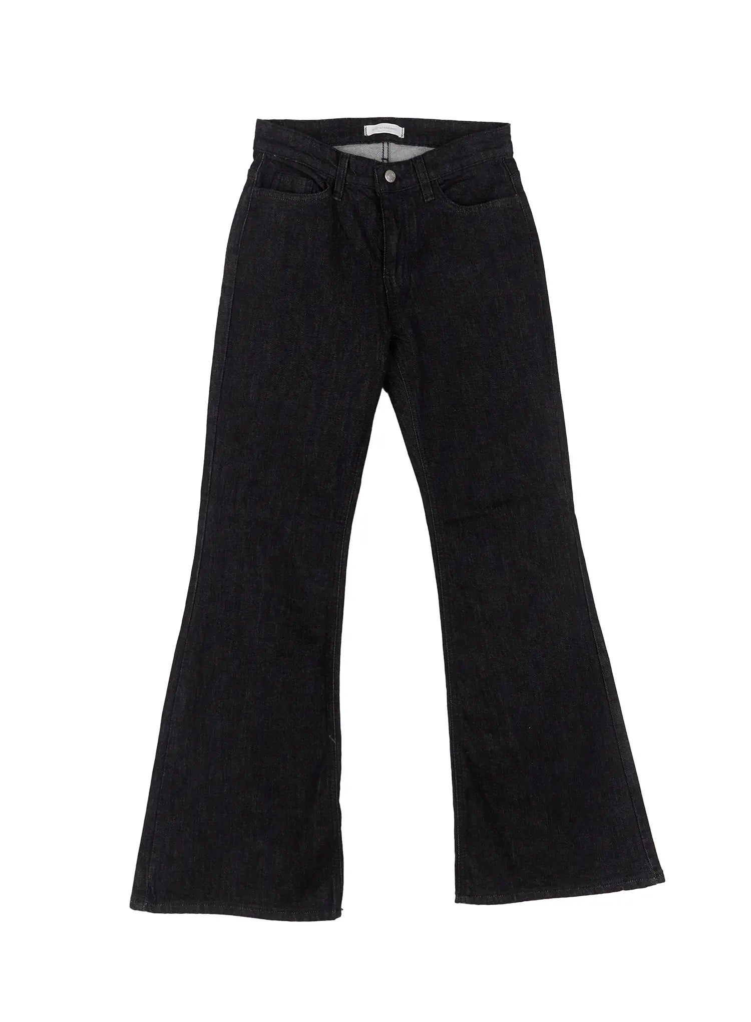 Kinley Flare Jeans CS502 in Black, size 1XL