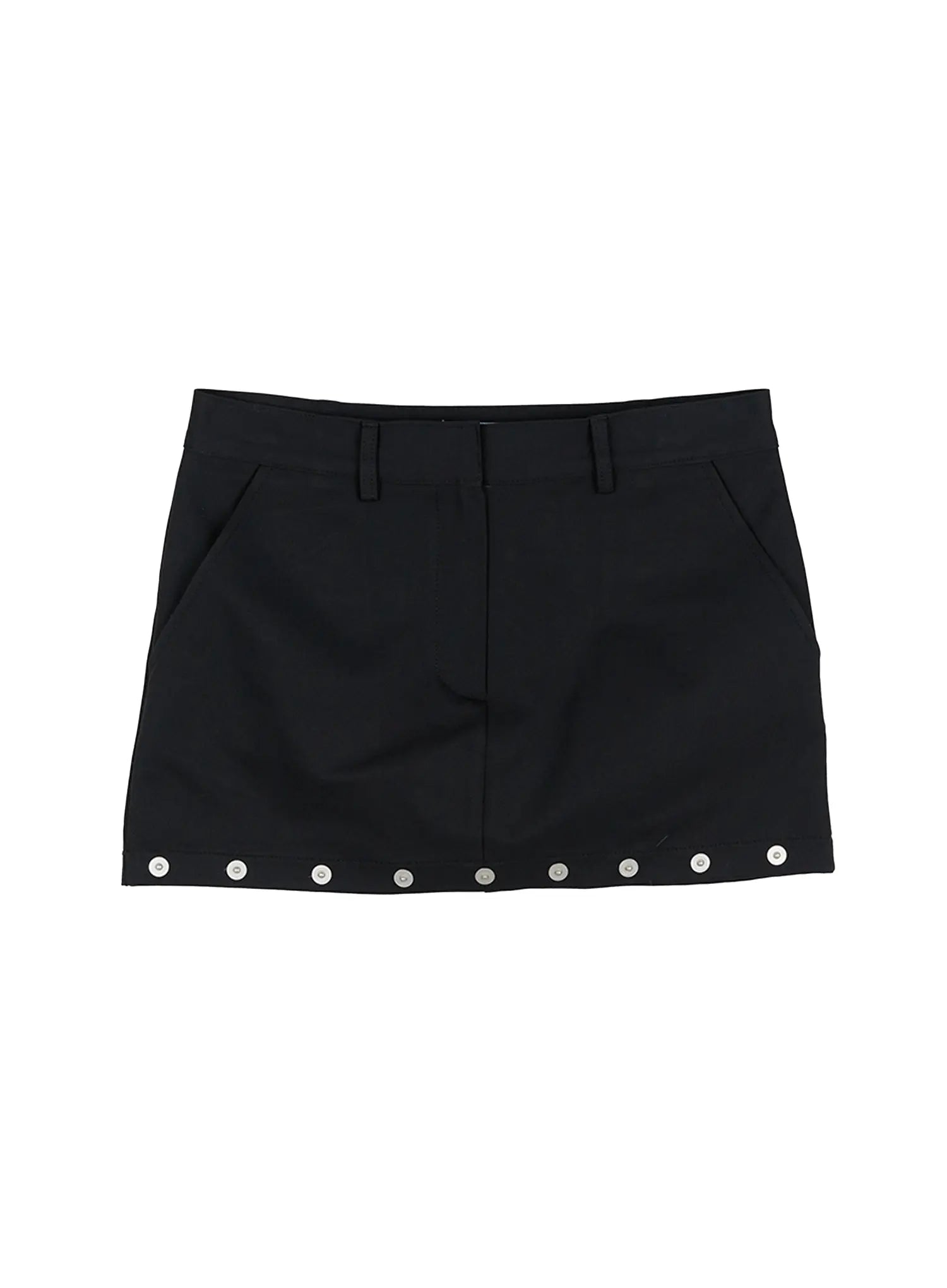 studded-mini-skirt-cg501 / Black
