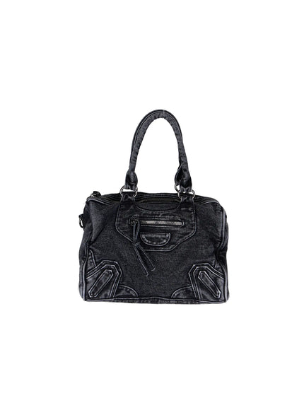 vintage-convertible-shoulder-bag-ca520 / Black