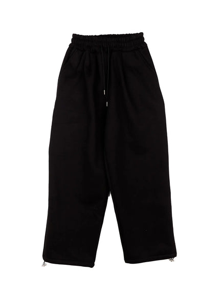 casual-wide-leg-sweatpants-cn514 / Black