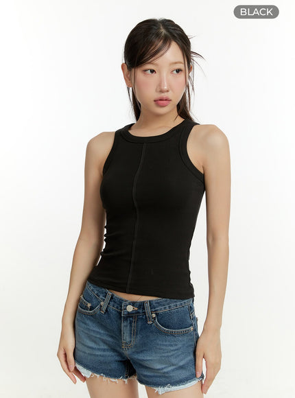 solid-cotton-tank-top-cu426 / Black