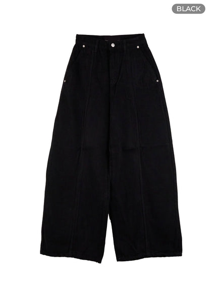 nora-super-wide-fit-pants-co417 / Black