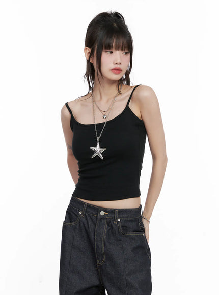 classic-fitted-tank-top-cg518 / Black