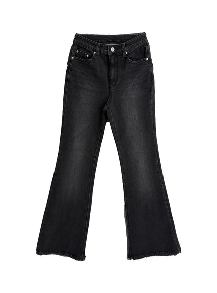 kaeli-indigo-flared-jeans-cn504 / Black