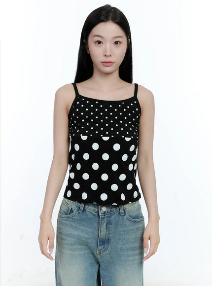 polka-dot-tank-top-cg501 / Black