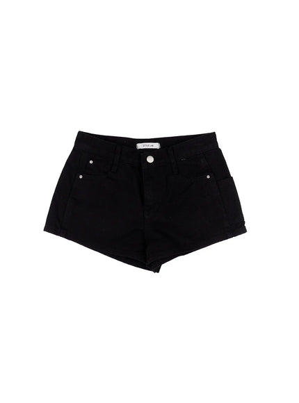 casual-low-rise-shorts-cs524 / Black