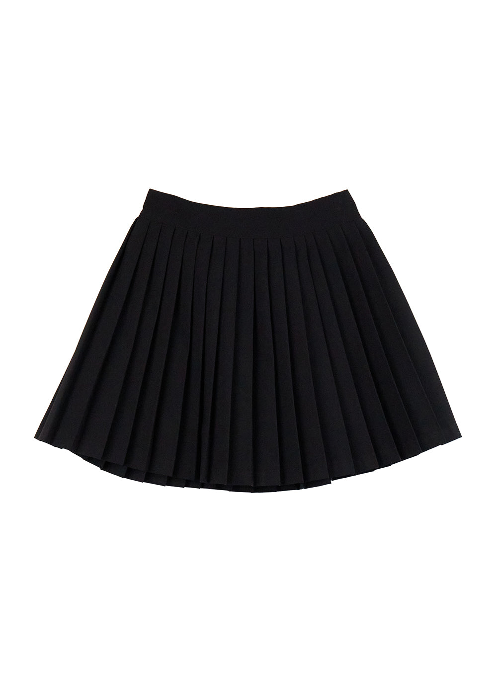 essential-pleated-mini-skirt-cj528 / Black