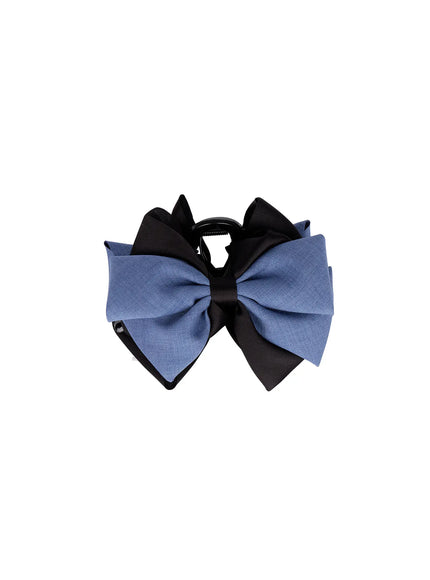 double-bow-claw-clip-cd514 / Blue