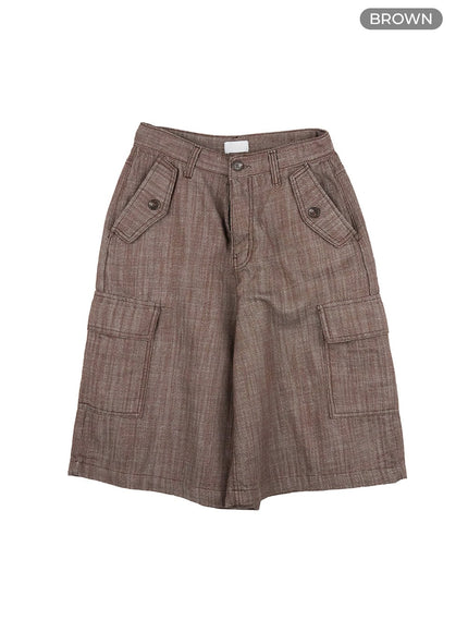 cargo-midi-pants-cg408 / Brown